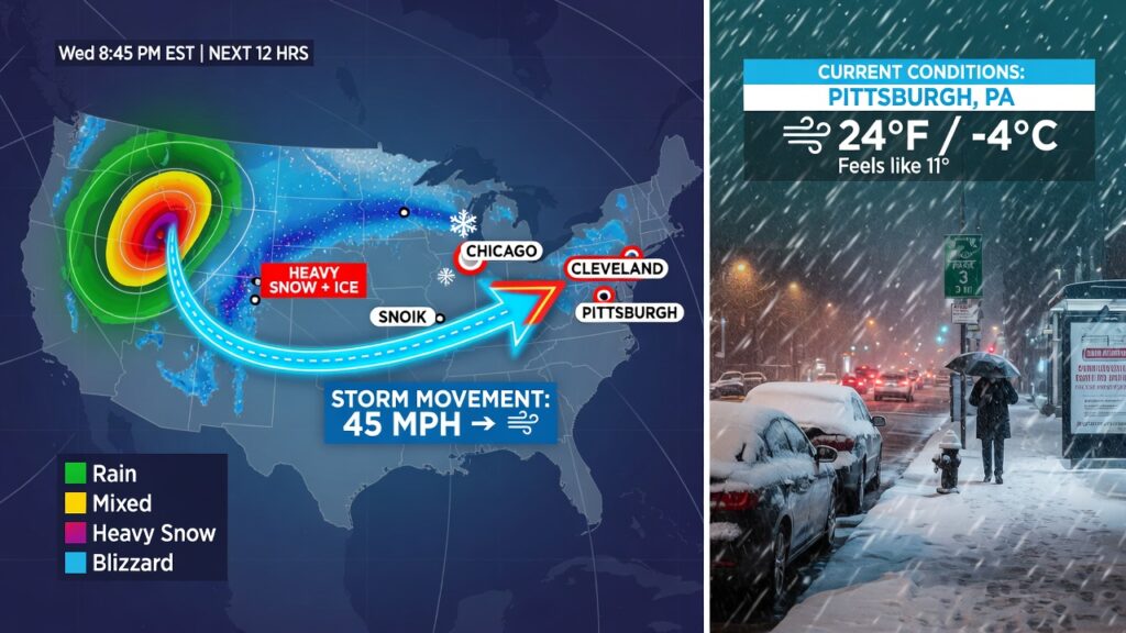 upstream snowfall tracking