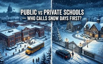Public Schools vs Private Schools – Who Calls Snow Days Earlier