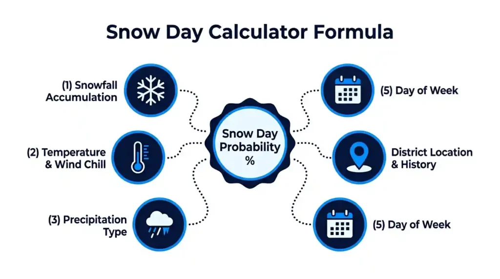 Understanding the Snow Day Calculator Formula