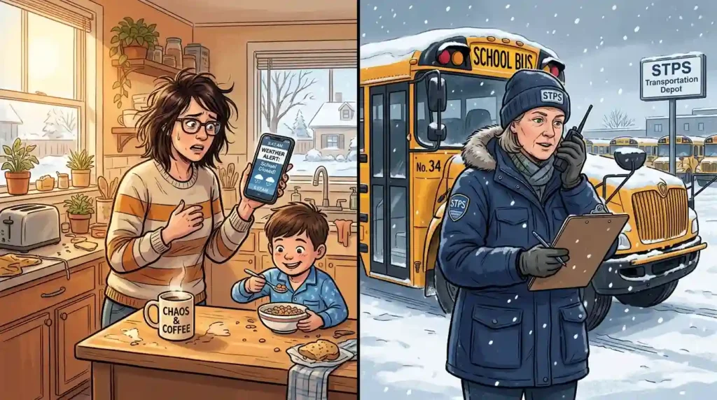 Parents and Schools Disagree on Snow Day Timing