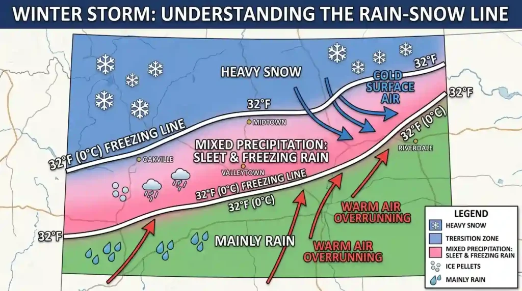 Rain-Snow Line and Freezing Line