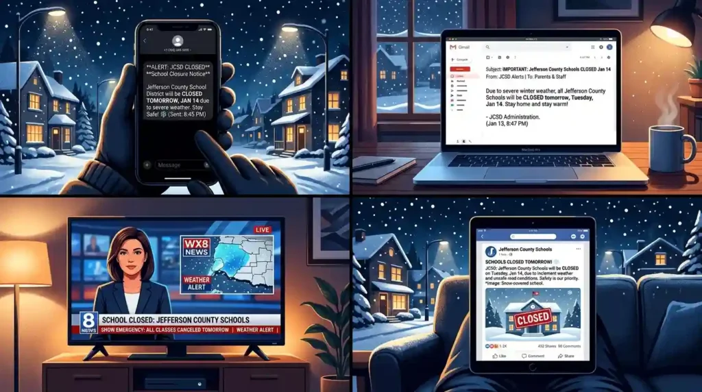 Schools Announce Snow Days the Night Before 