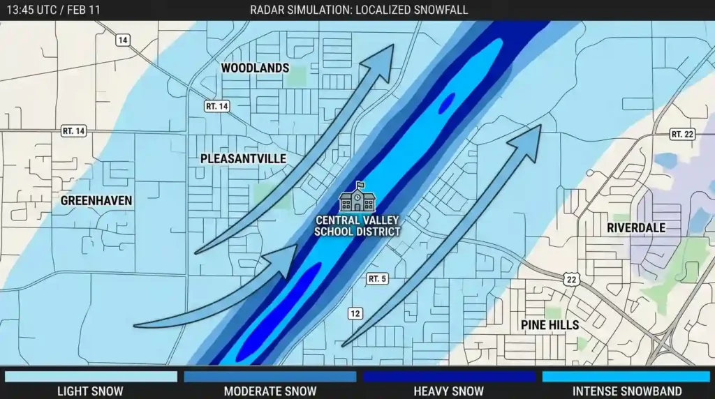 Snow Band Radar Clue