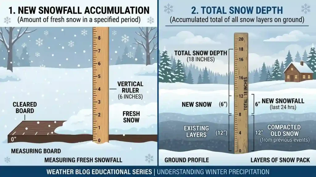 Snow Depth vs. Snowfall Accumulation