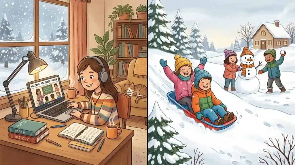 Virtual vs traditional snow days